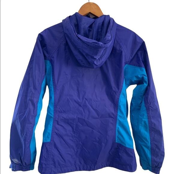 Columbia womens blue two toned jacket coat windbreaker w Omni shield in Sz s - Picture 8 of 13